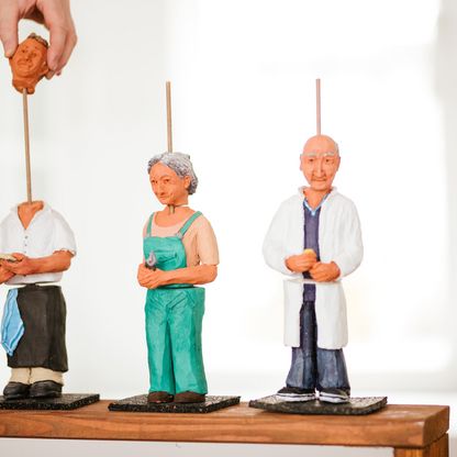 Figuren mit austauschbaren Köpfen