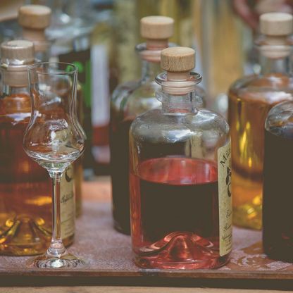 Schnaps aus der Region 